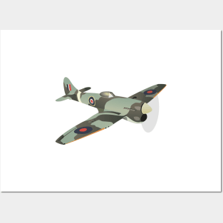 Hawker Tempest British WW2 Airplane Posters and Art